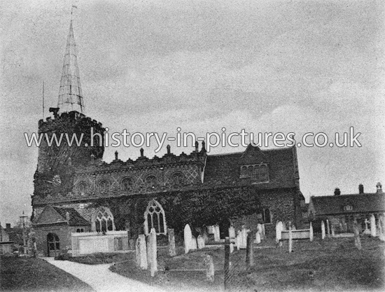St. Mary's Church Great Baddow, Essex. c.1910